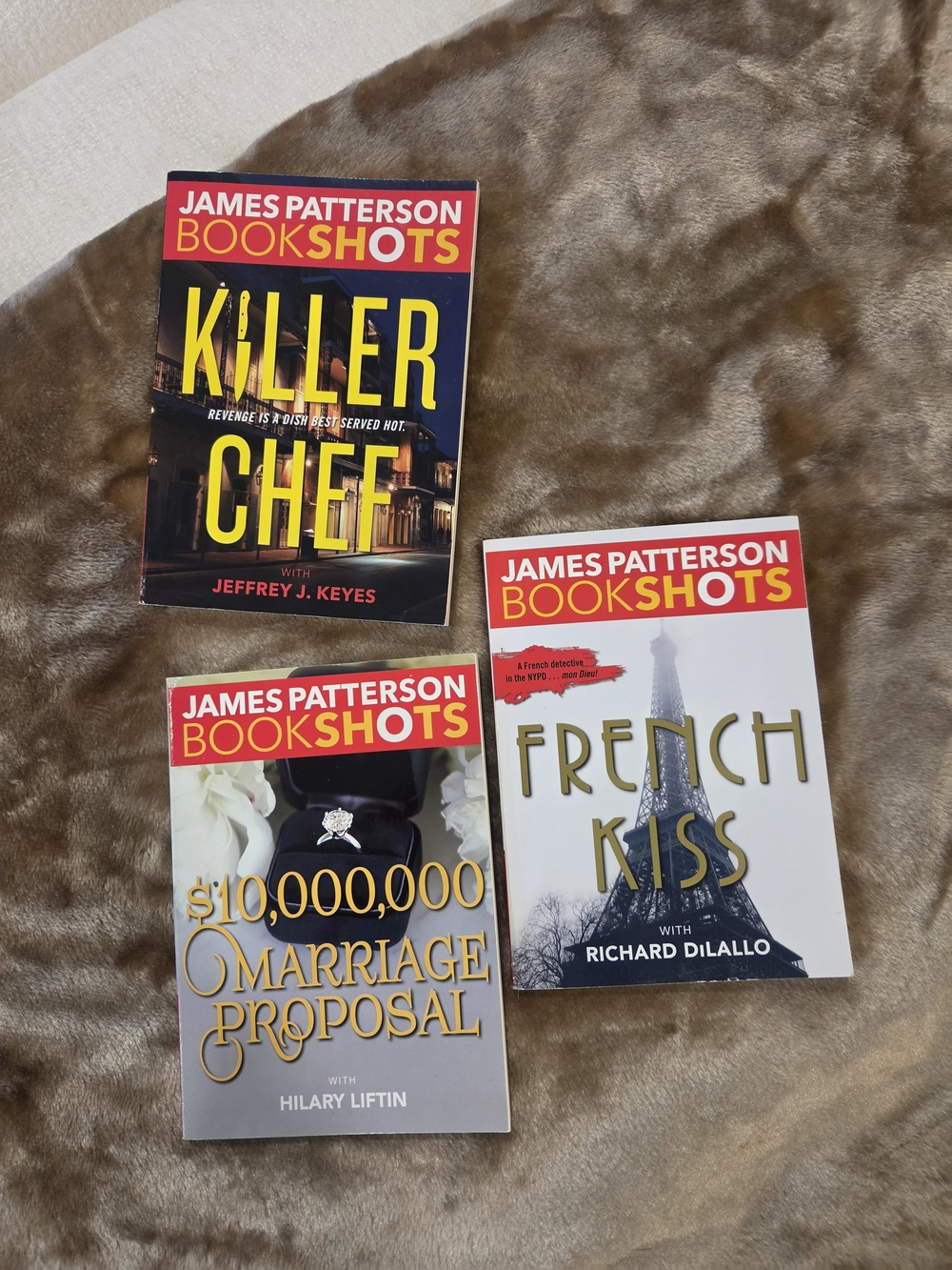 3 Bookshots - Killer Chef, French Kiss & $10,000,000 Marriage Proposal
